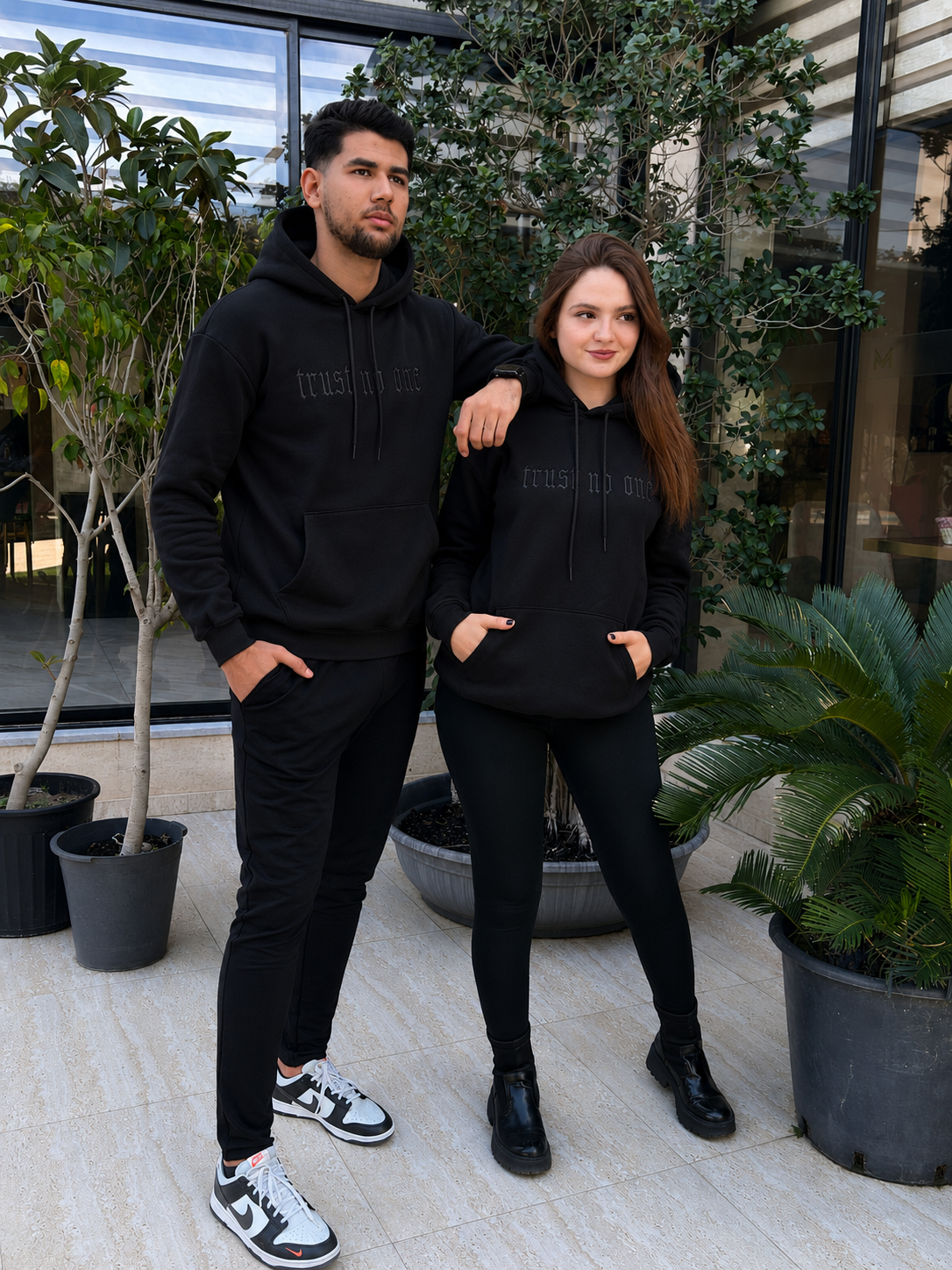 Capuche unisexe trust no one - 563
