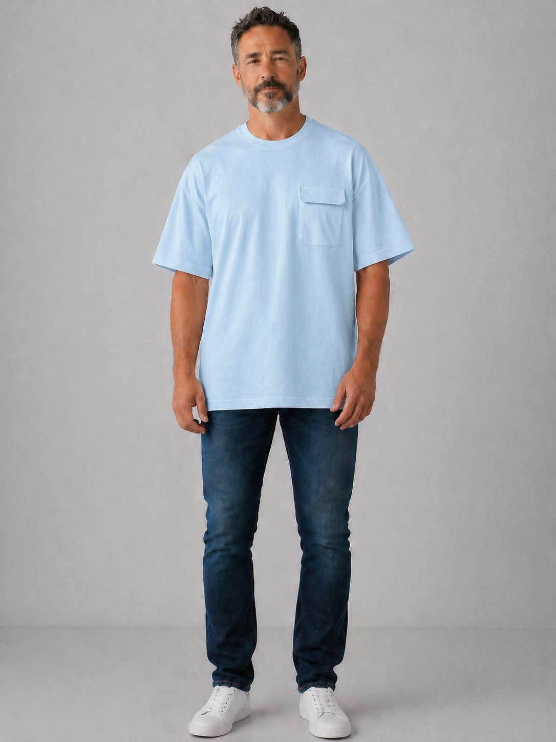 T-shirt oversize + poche 306