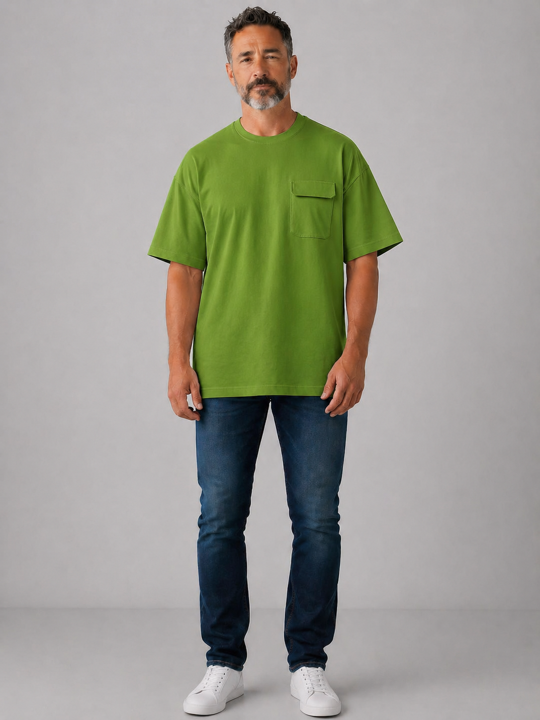T-shirt oversize + poche 306