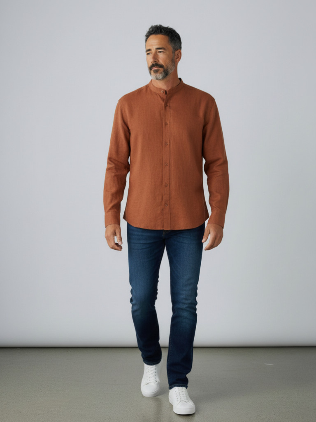 Chemise effet Lin - Homme611
