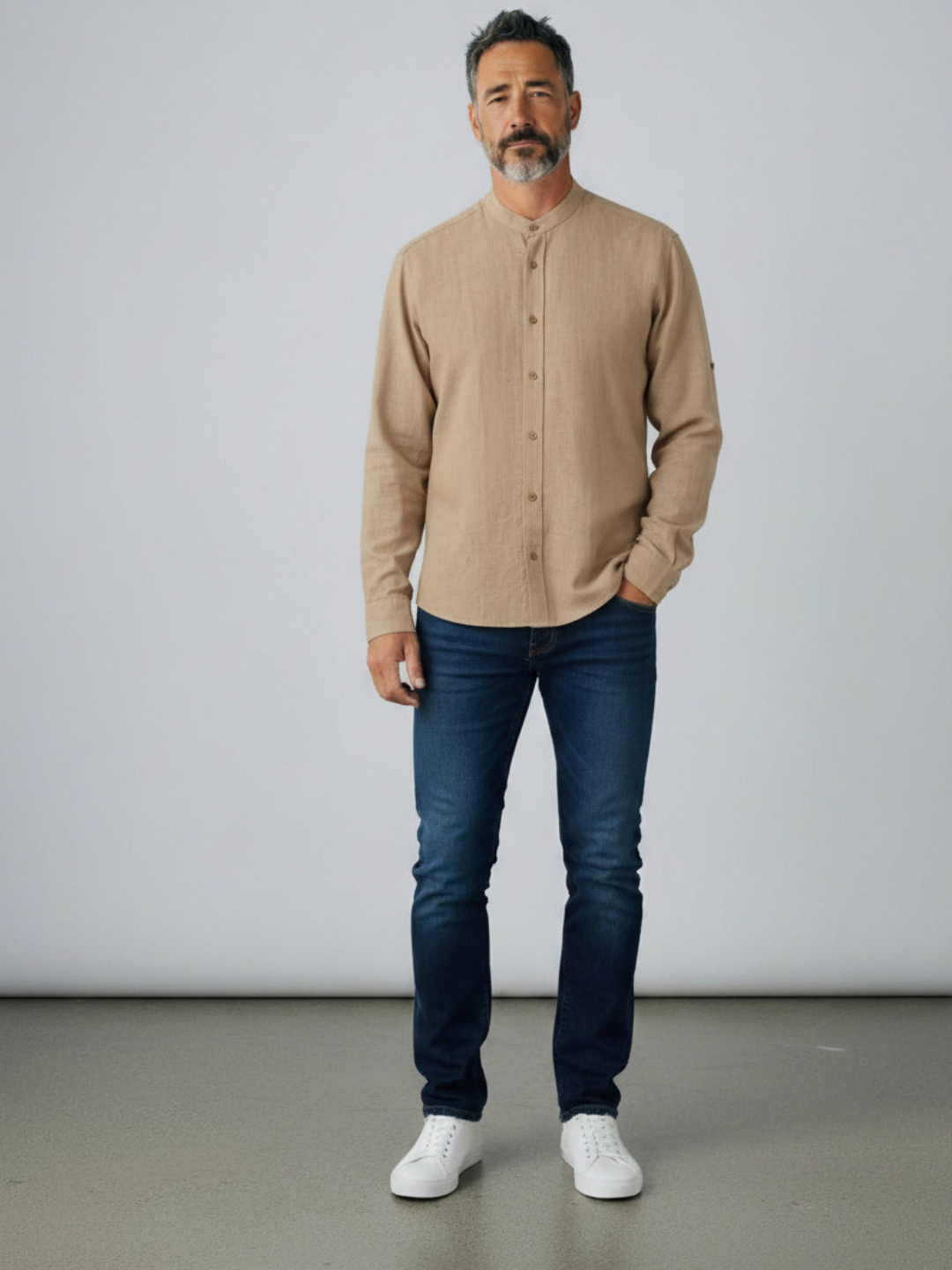 Chemise effet Lin - Homme611