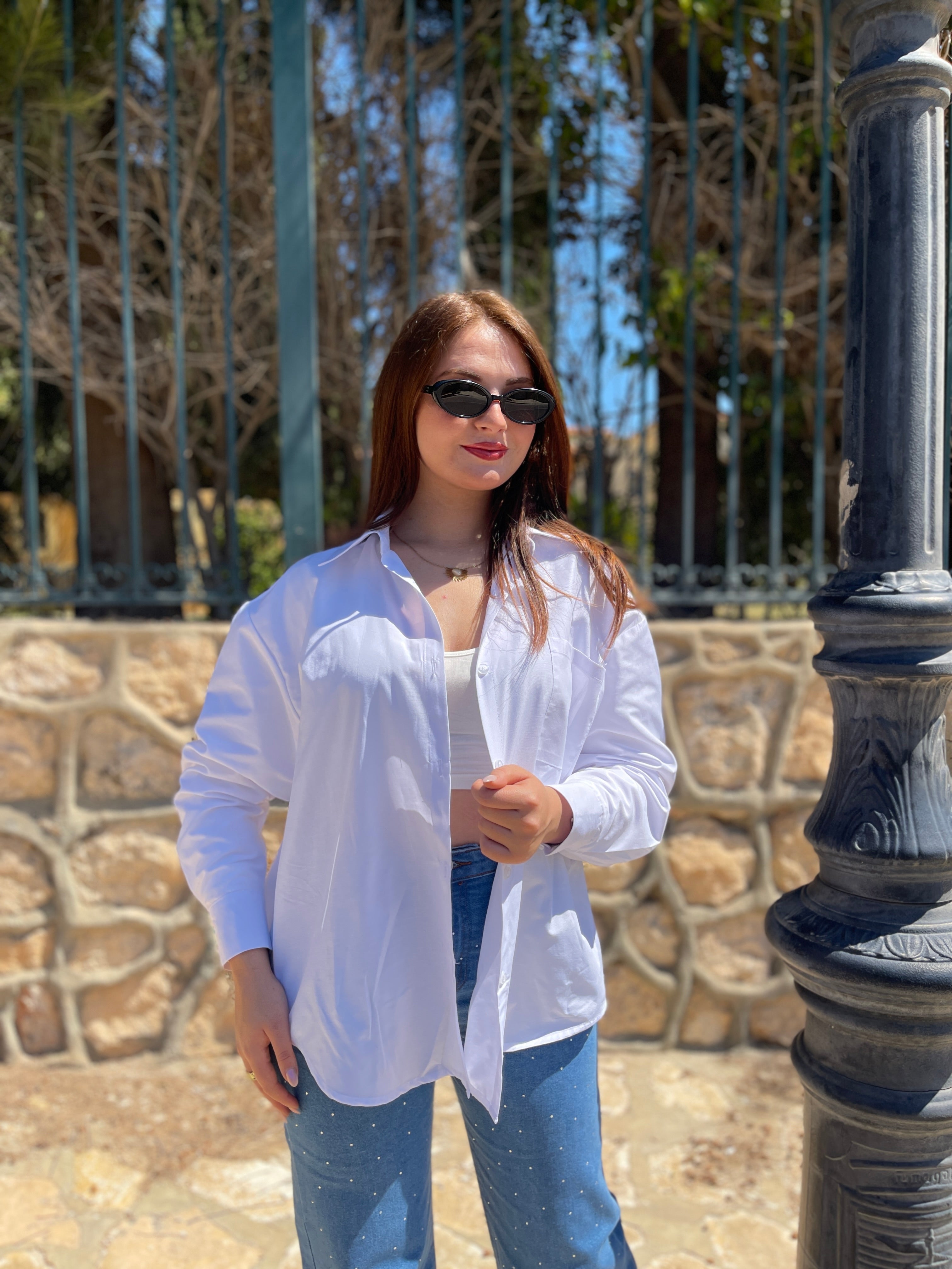 Chemise over-size femme