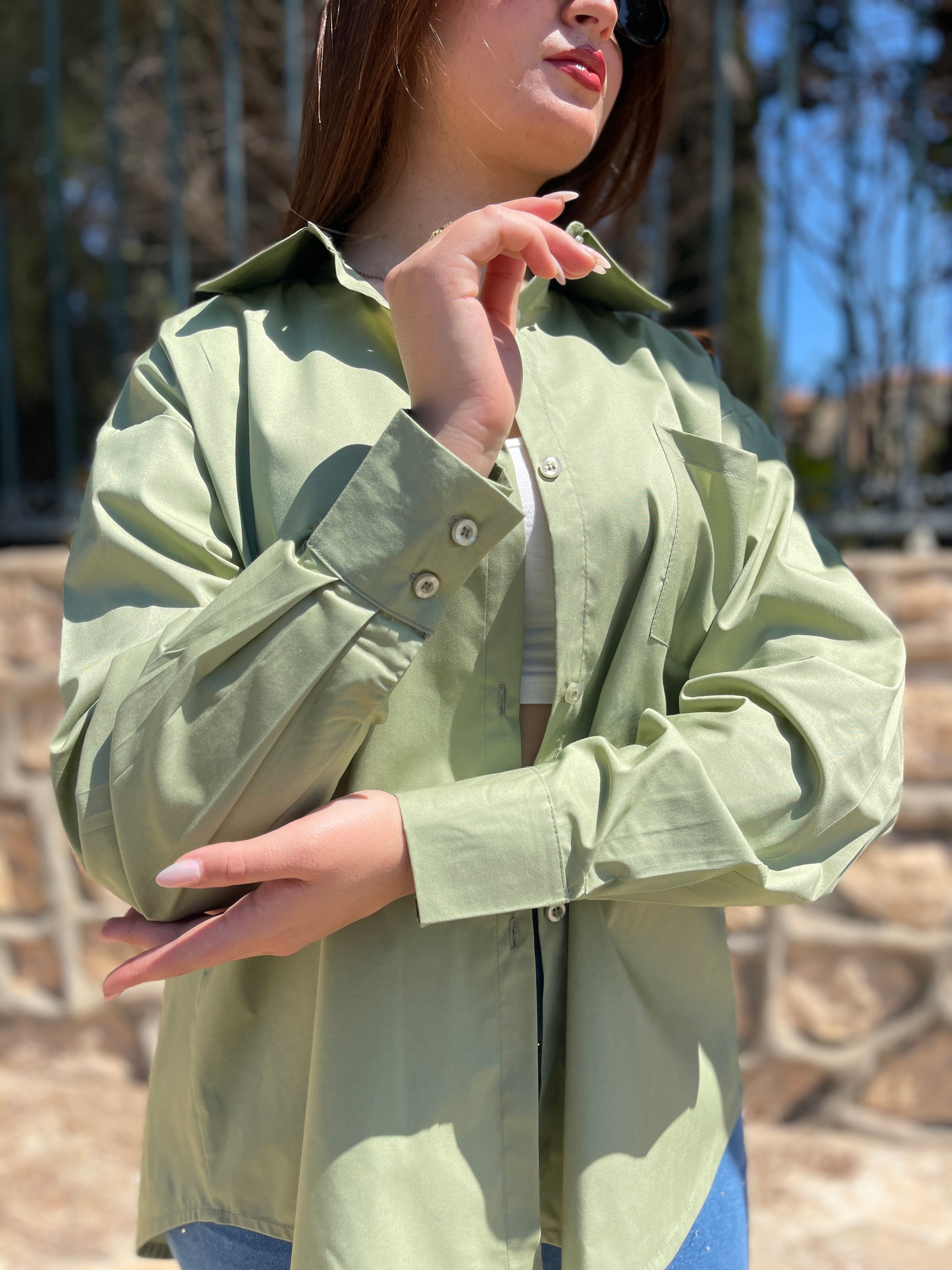 Chemise over-size femme