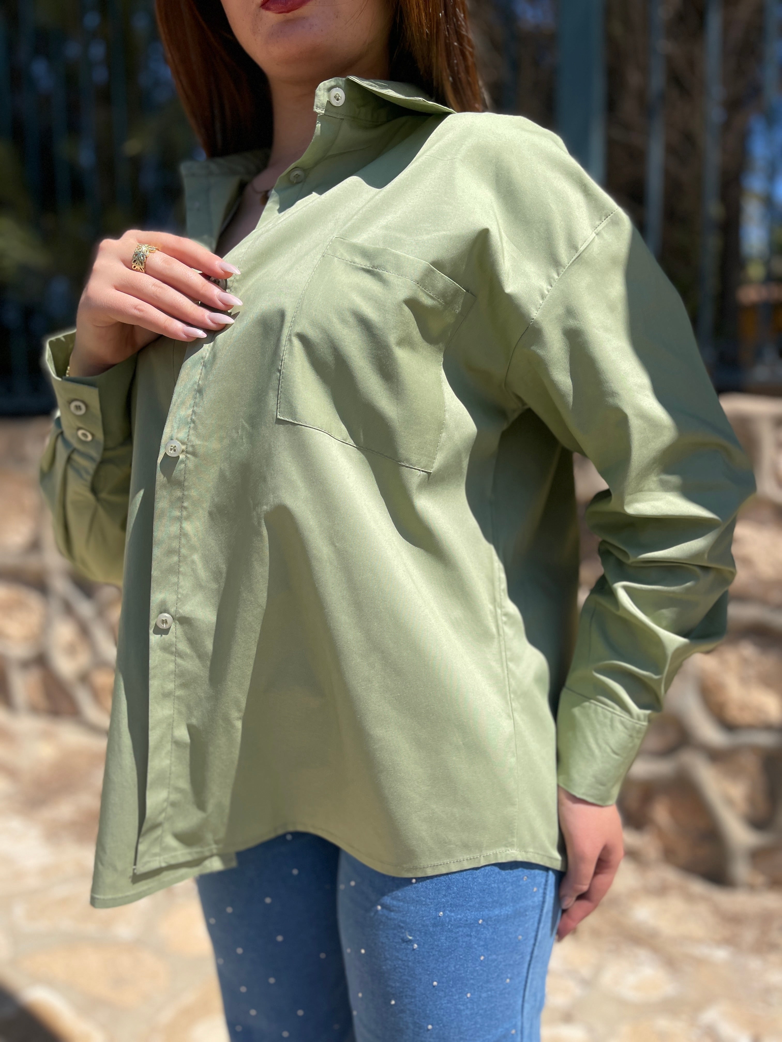 Chemise over-size femme