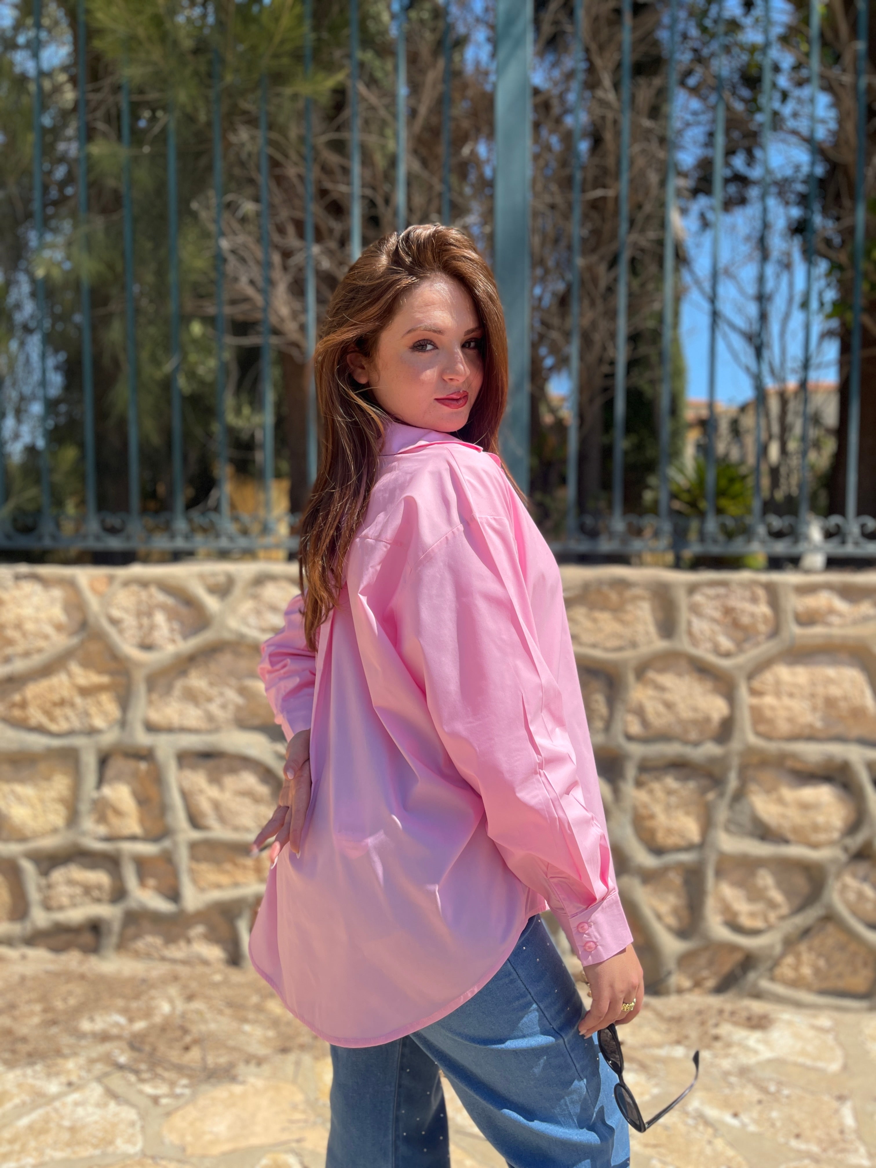 Chemise over-size femme