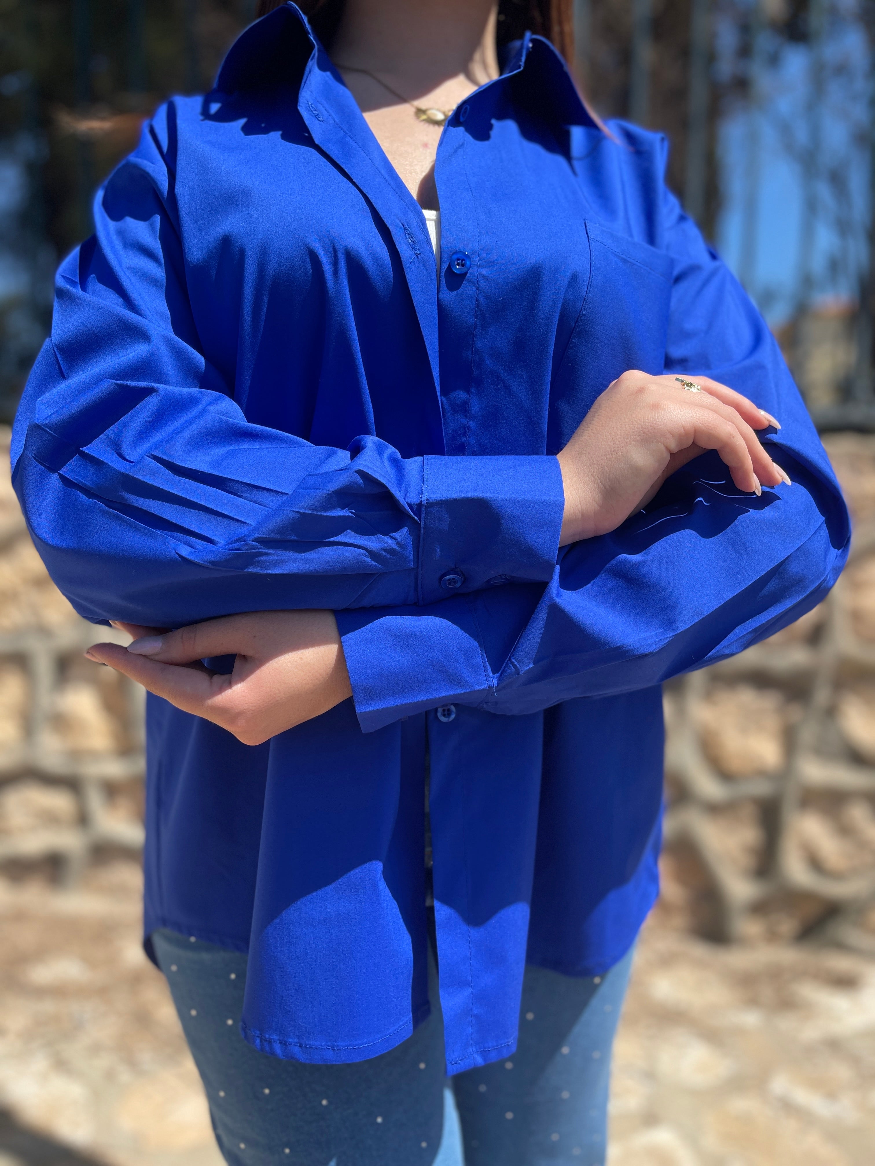 Chemise over-size femme