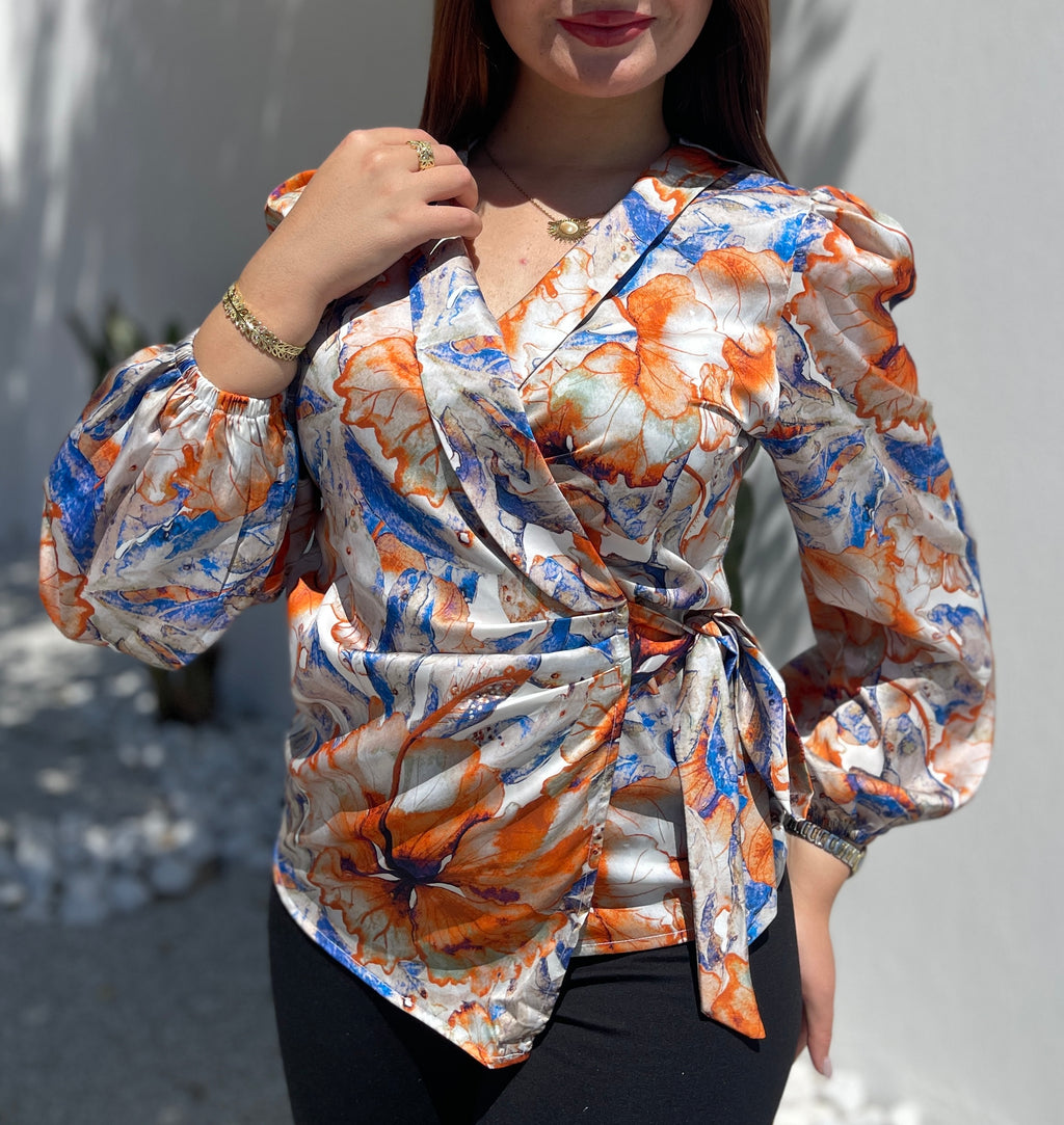 Blouse Femme Cache-Cœur