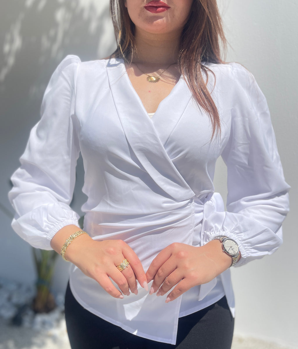 Blouse Femme Cache-Cœur