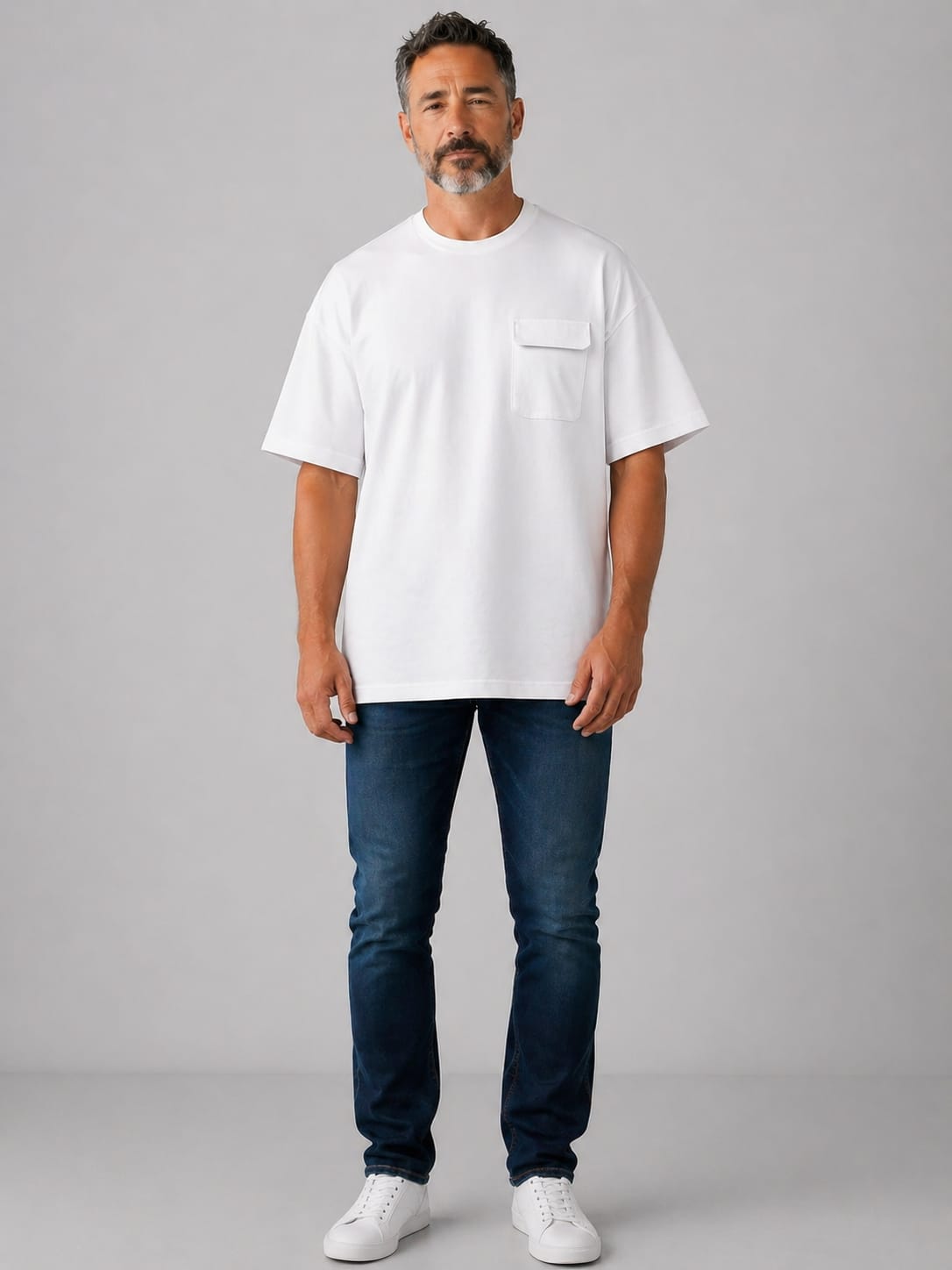 T-shirt oversize + poche 306