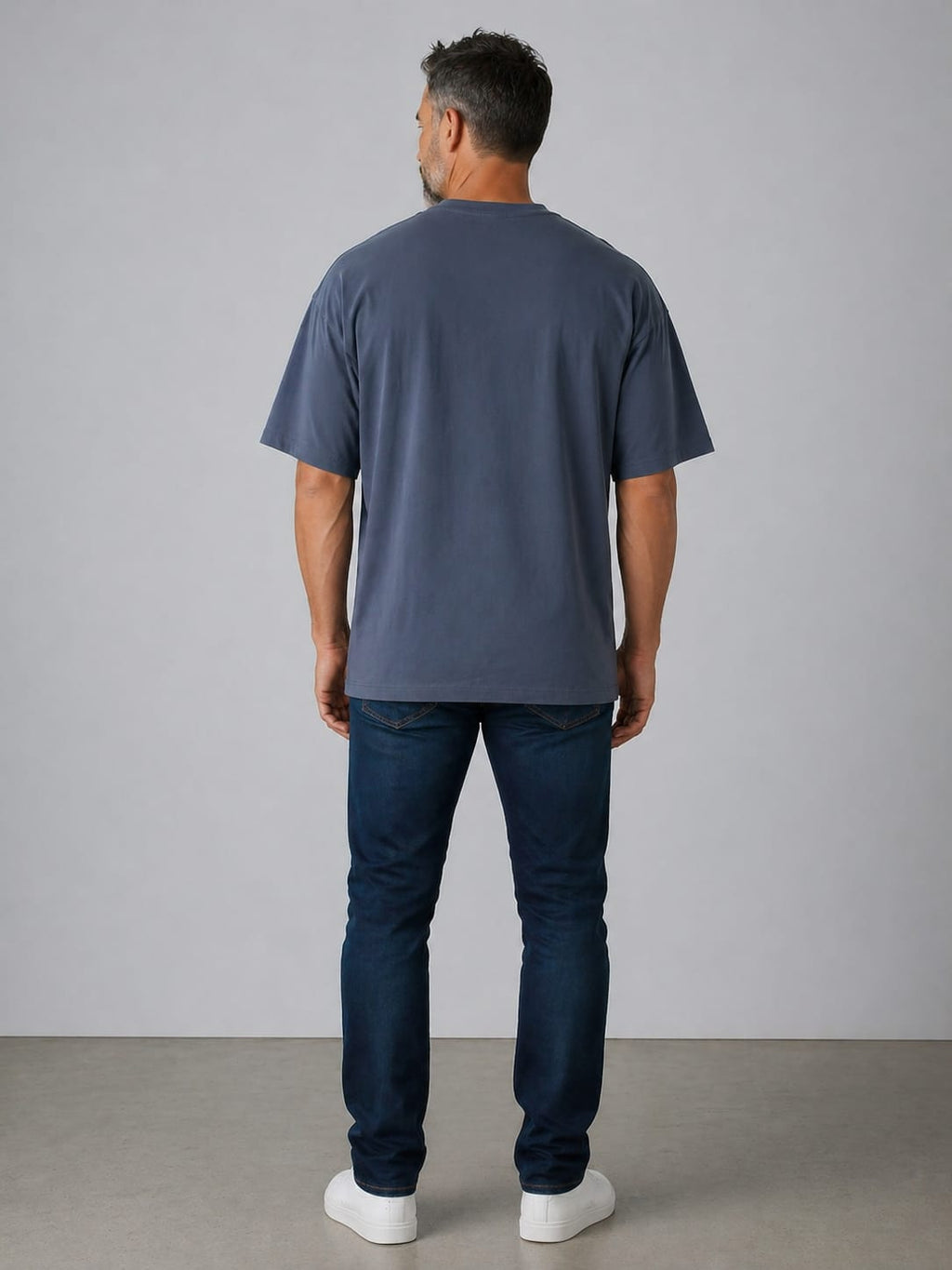 T-shirt Demi Oversize Top Qualité-794