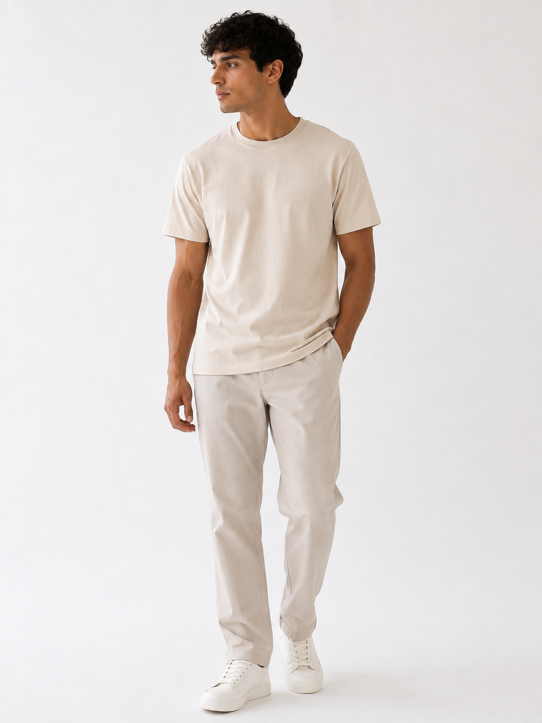 T-shirt basic col rond 569