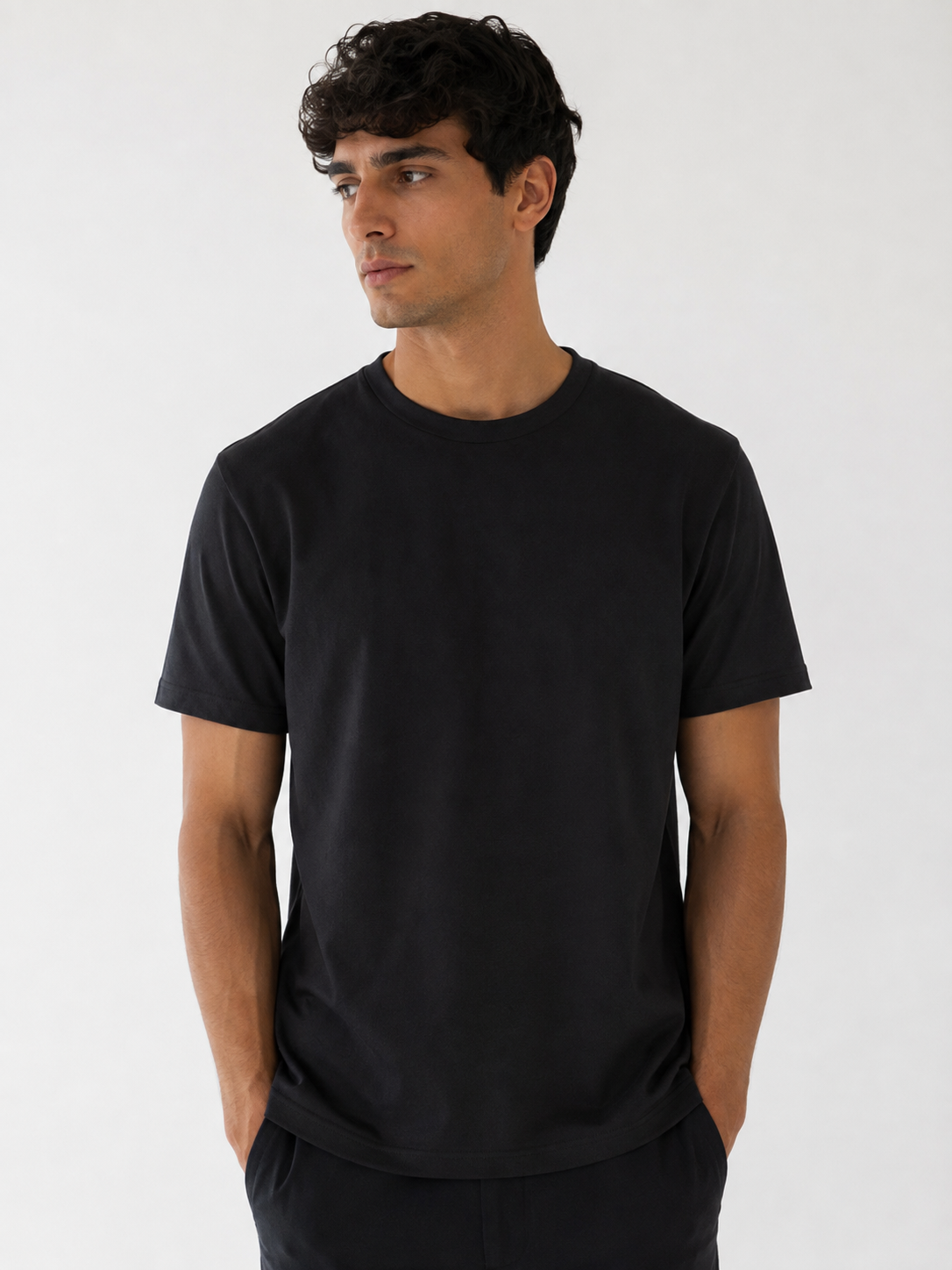 T-shirt basic col rond 569