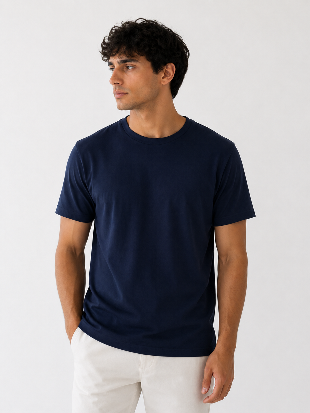 T-shirt basic col rond 569