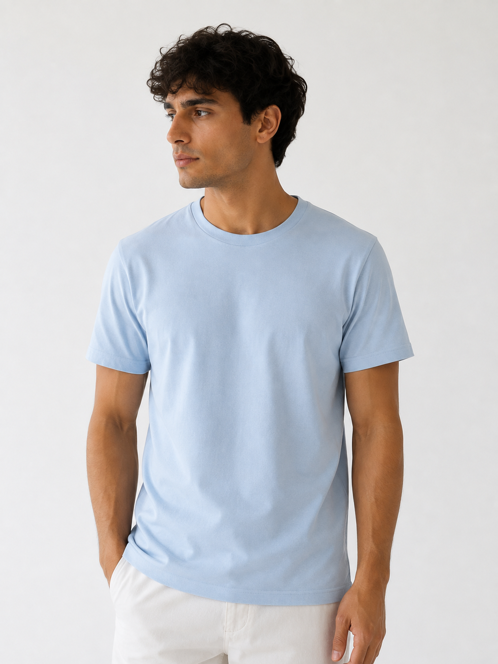T-shirt basic col rond 569