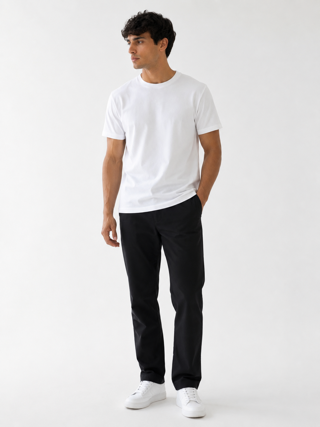 T-shirt basic col rond 569